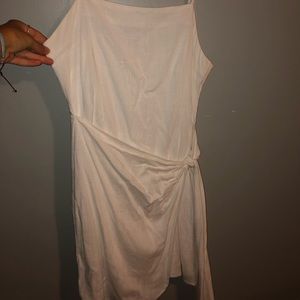 white lenin summer dress